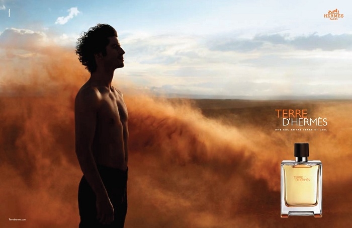 Advertisment fragrance Terre d'Hermes